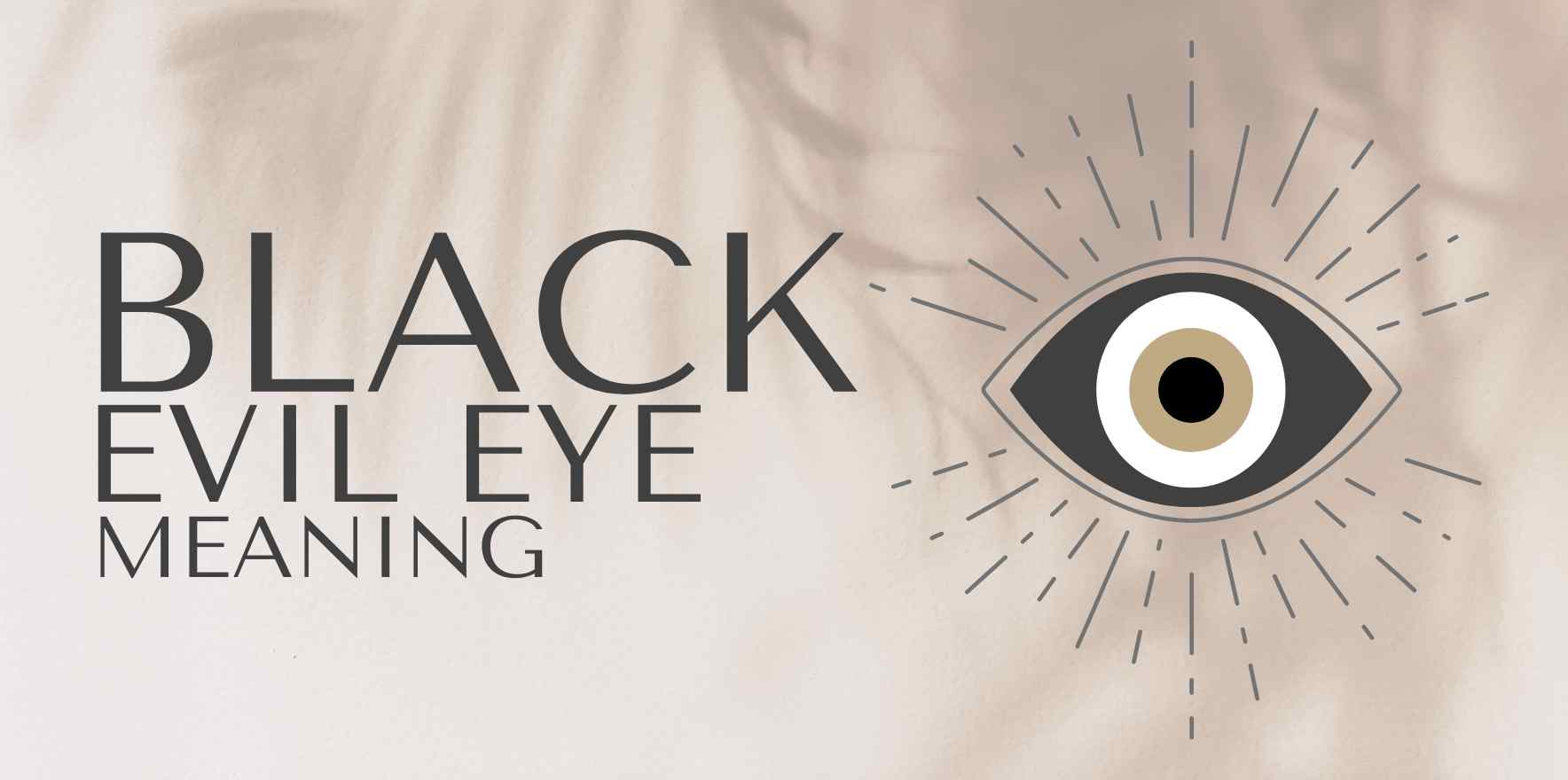 black evil eye meaning