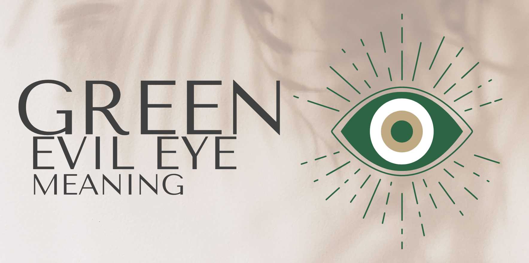 green evil eye meaning