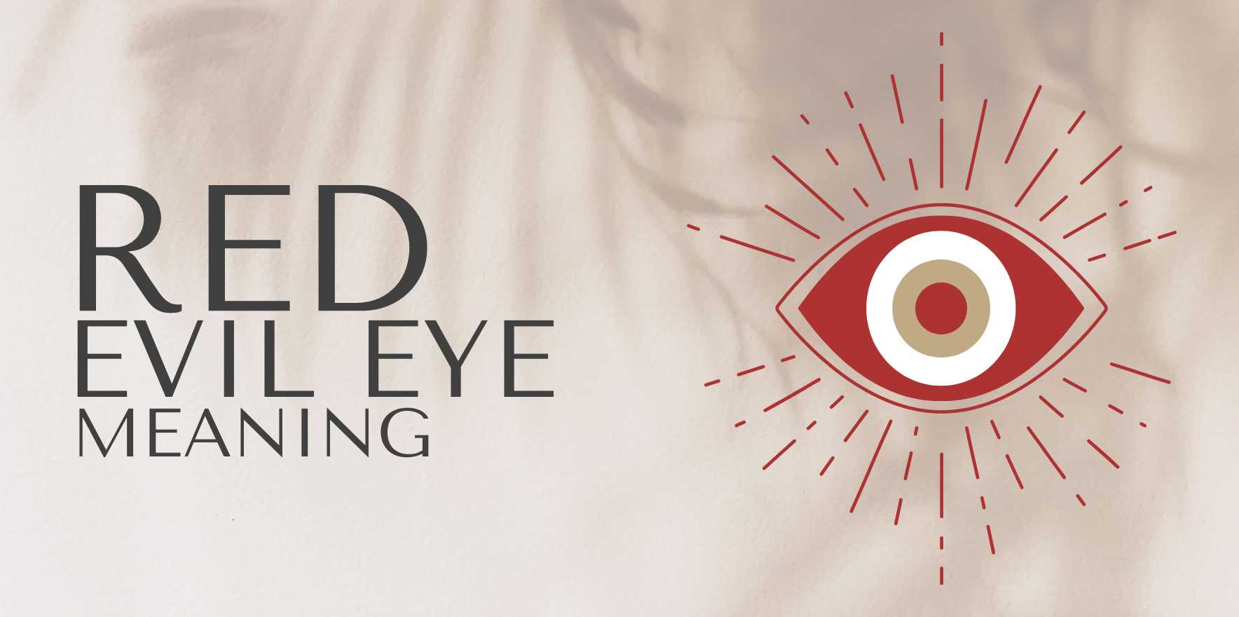 red evil eye meaning