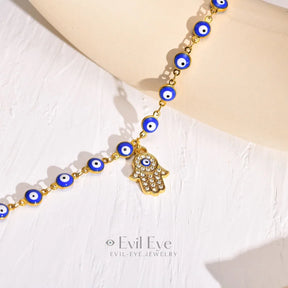 Adjustable Evil Eye Charm Anklet