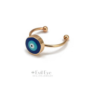 Adjustable Evil Eye Rings - Multiple Colors D