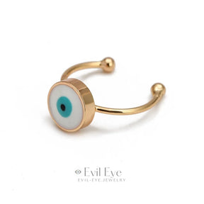 Adjustable Evil Eye Rings - Multiple Colors F