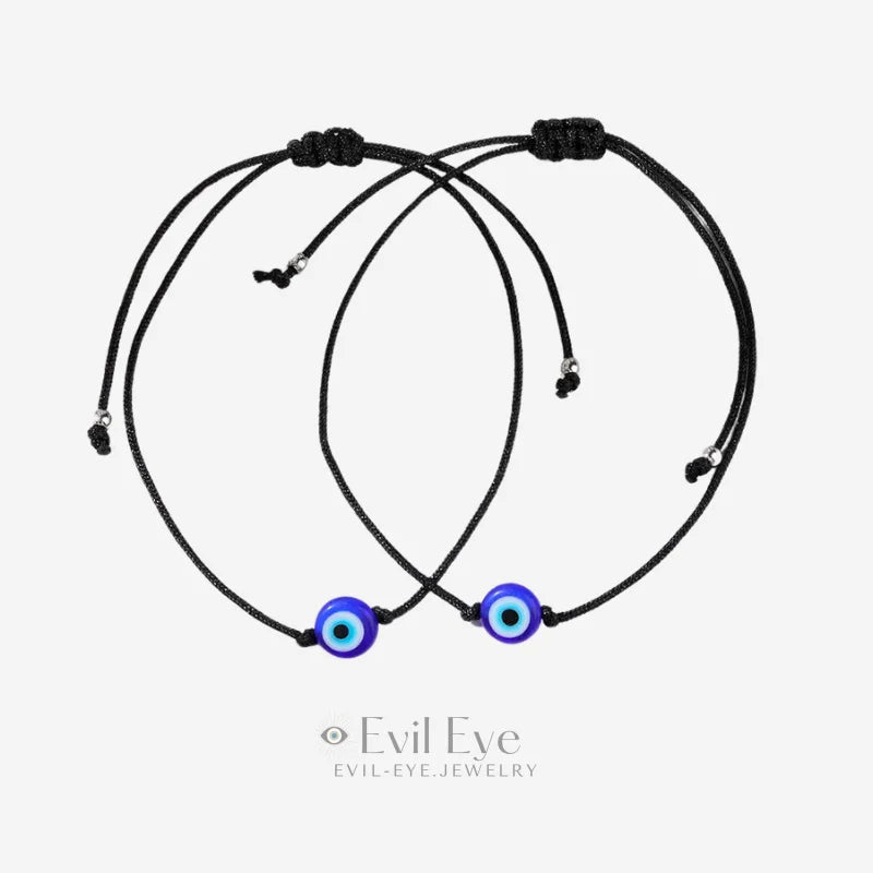 Black String Evil Eye Bracelet