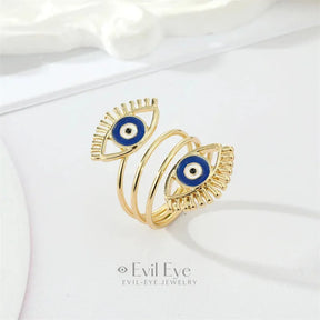 Double Evil Eye Ring