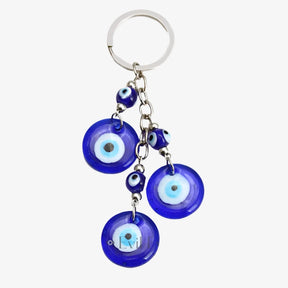 Evil Eye Blue Glass Keychain