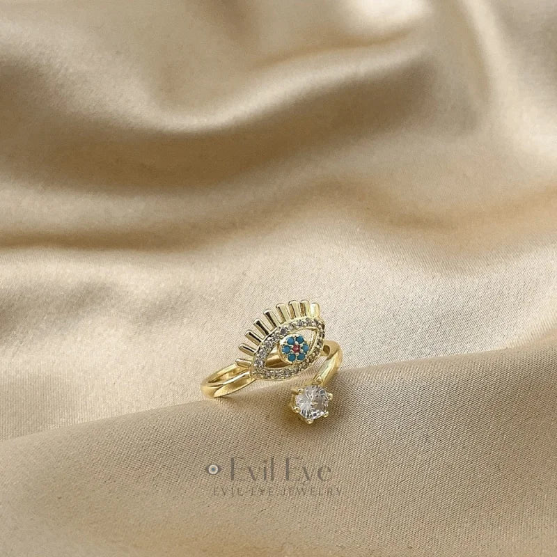 Evil Eye Classic Adjustable Ring