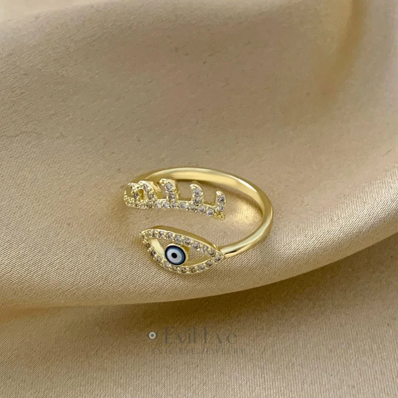 Evil Eye Classic Adjustable Ring