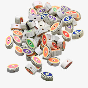 Evil Eye Clay Beads for Making Bracelets