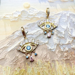 Evil Eye Diamond Earrings