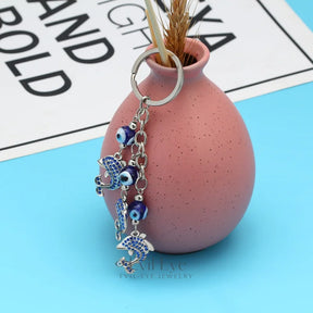 Evil Eye Dolphin keychain