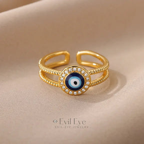 Evil Eye Eternity Ring