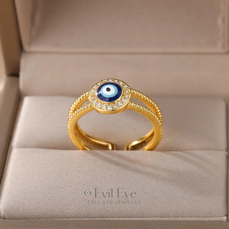 Evil Eye Eternity Ring
