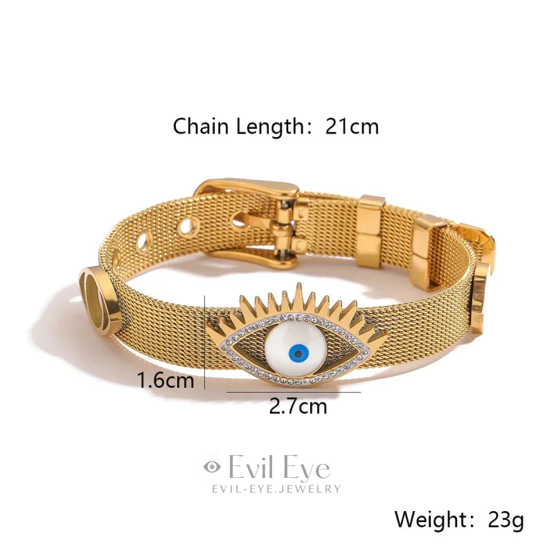 Evil Eye Gold Plated Bracelet