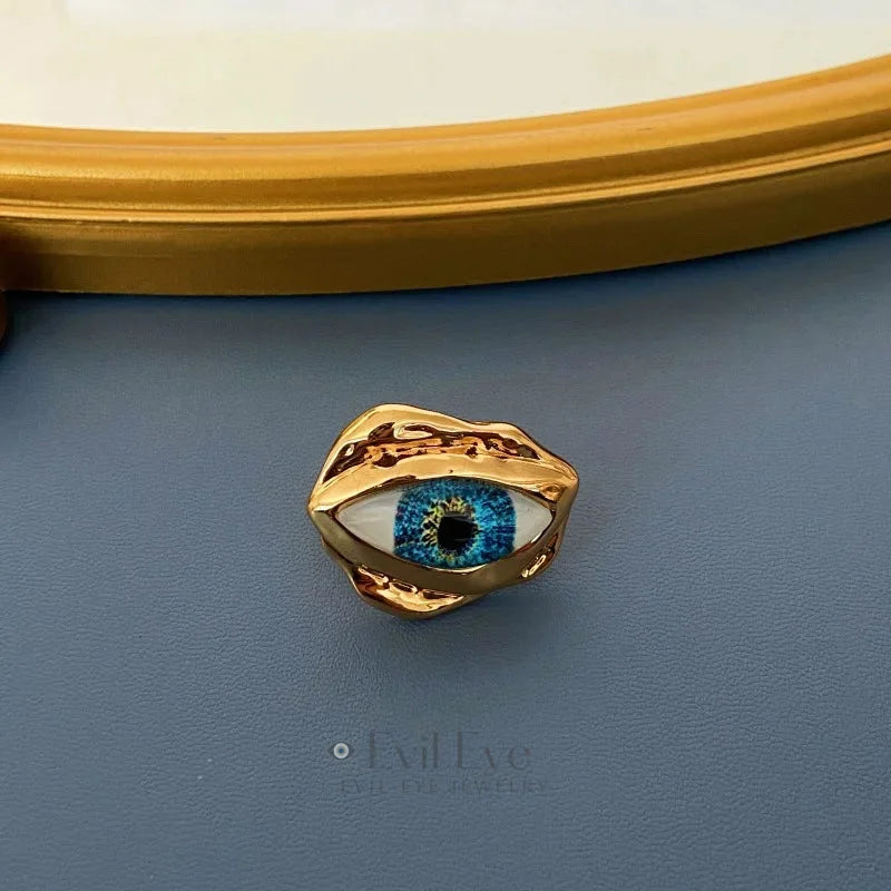 Evil Eye Ring Adjustable