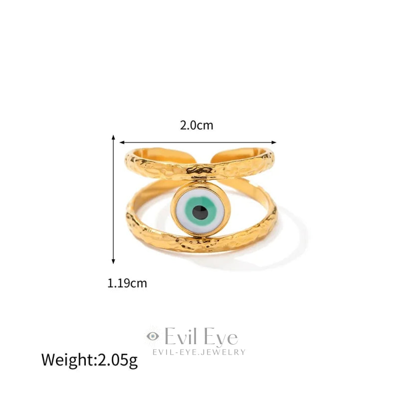 Evil Eye Stackable Ring