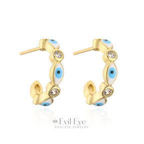 Evil Eye Stud Earrings