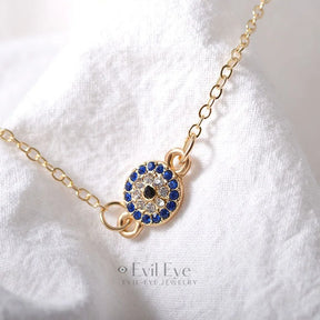 Evil Eye Thin Chain Anklet