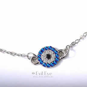 Evil Eye Thin Chain Anklet