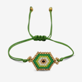 Green Evil Eye Bracelet