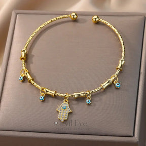 Hamsa Evil Eye Bracelet