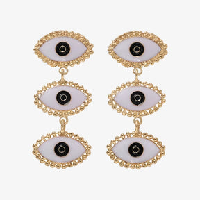 Large Evil Eye Statement Earrings B