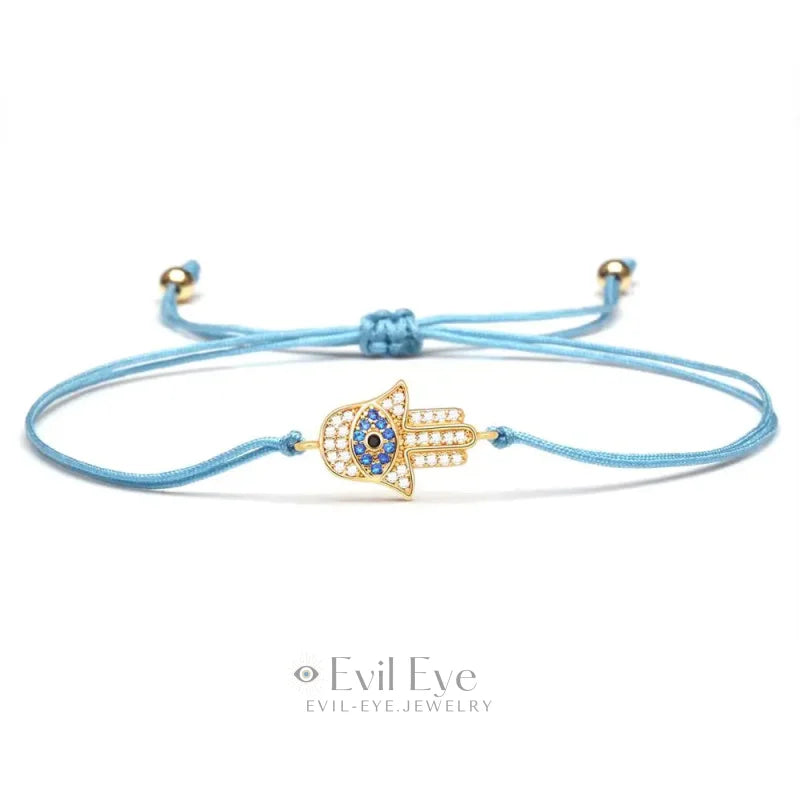 Light Blue Evil Eye Bracelet