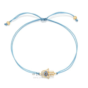 Light Blue Evil Eye Bracelet