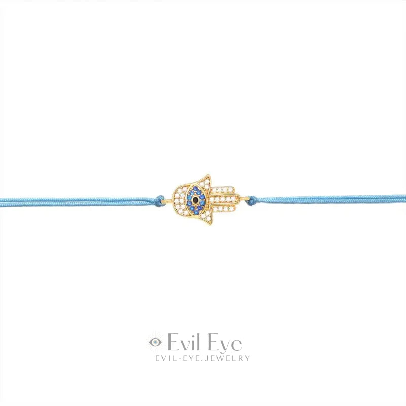 Light Blue Evil Eye Bracelet