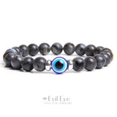 Lucky stone Evil Eye Bracelet Black Labradorite / 17cm