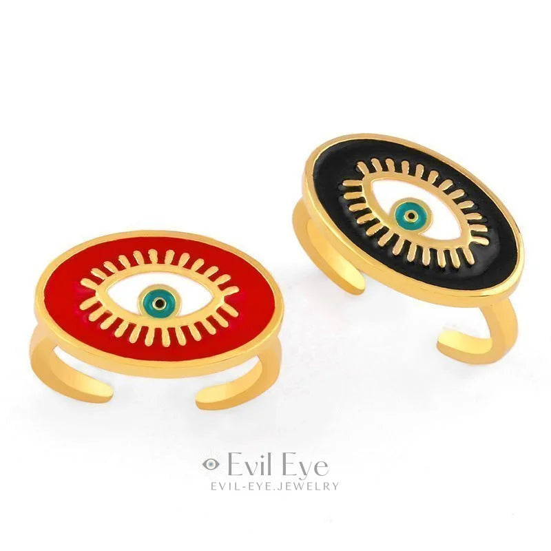 Protective Evil Eye Statement Ring