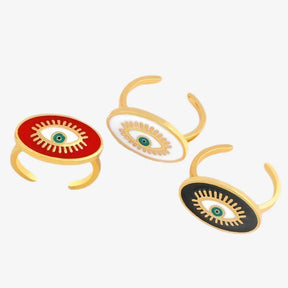 Protective Evil Eye Statement Ring