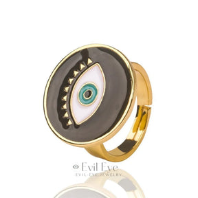 Protective Evil Eye Statement Ring