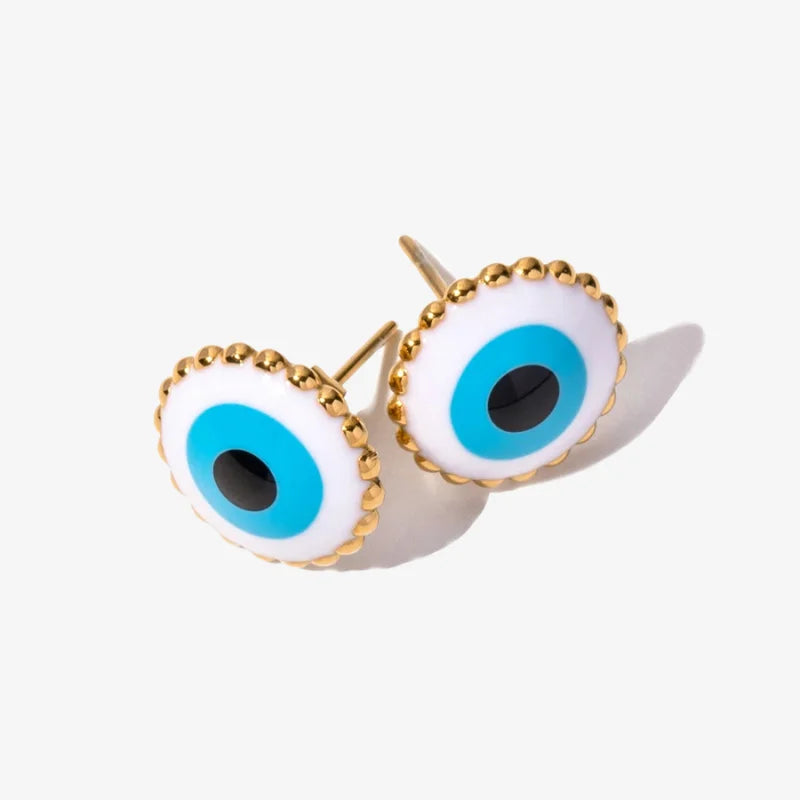 Tiny Evil Eye Earrings