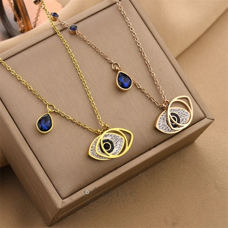 Trendy Evil Eye Pendant Necklace Best Gift