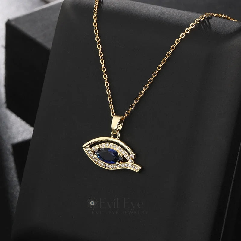 Trendy Evil Eye Pendant Necklace Best Gift