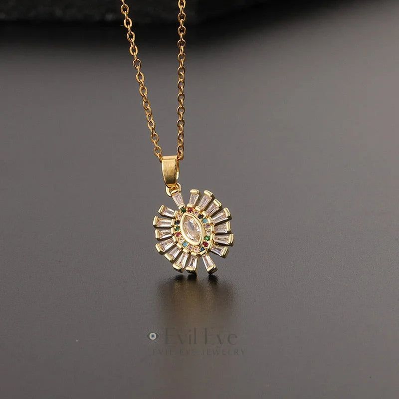 Trendy Evil Eye Pendant Necklace Best Gift