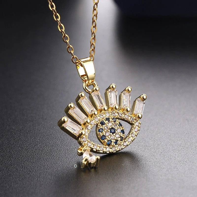 Trendy Evil Eye Pendant Necklace Best Gift