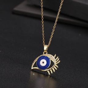 Trendy Evil Eye Pendant Necklace Best Gift Blue