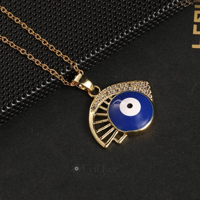 Trendy Evil Eye Pendant Necklace Best Gift Gold & Blue