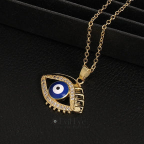 Trendy Evil Eye Pendant Necklace Best Gift Navy Blue Eye