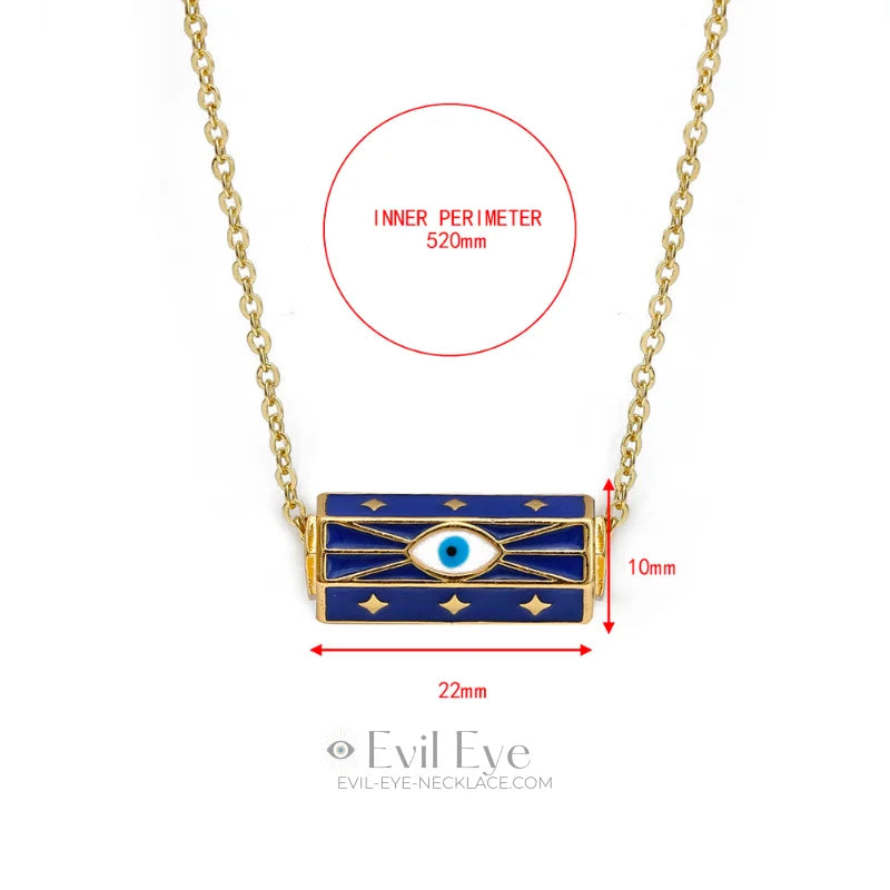 Blue eye symbol necklace