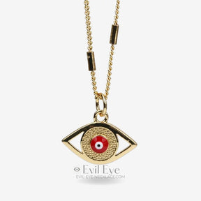 Evil Eye necklace yellow gold
