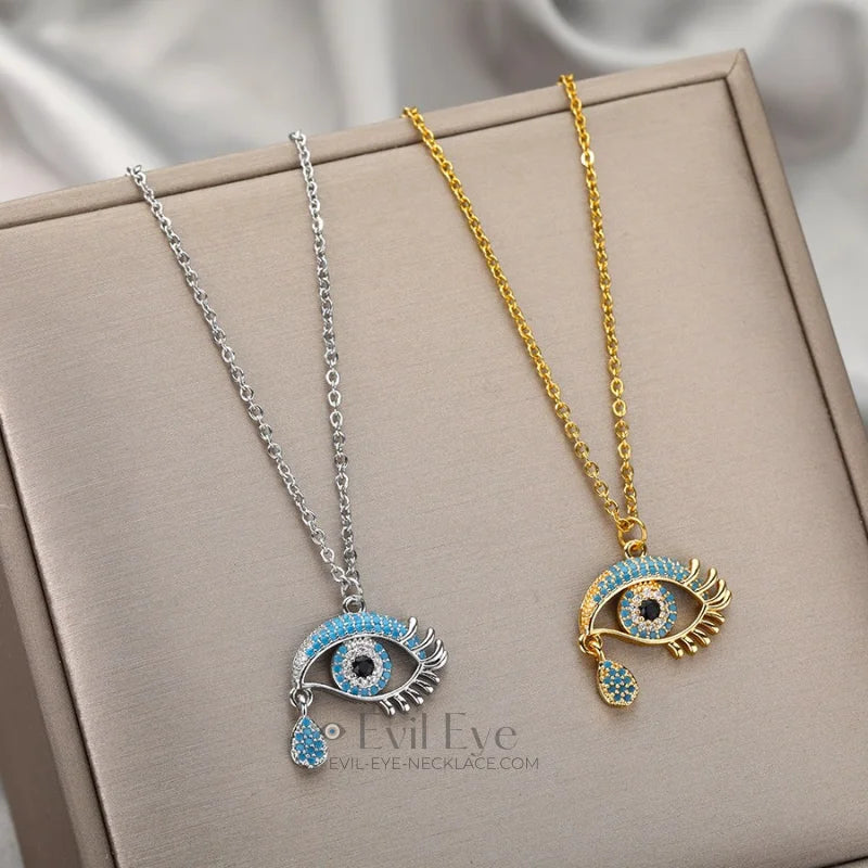 Greek Evil Eye necklace